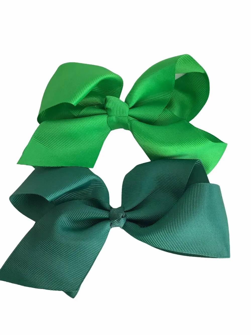 BUNDLE Girl’s Lot of 2 Teal Green Hair Bow Clips NEW